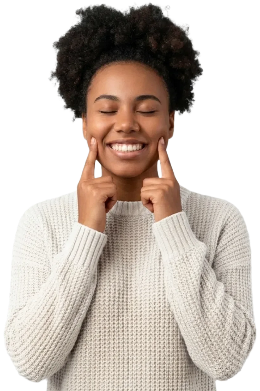 Smiling patient at Bell Road Dentistry
