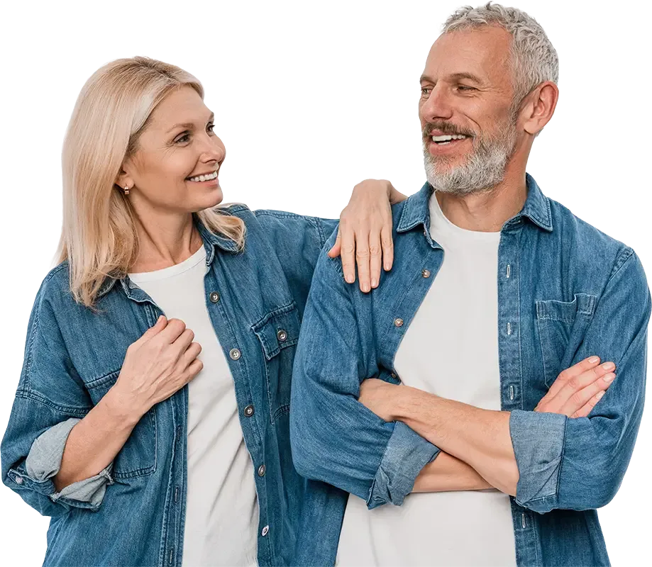 Smiling patient at Bell Road Dentistry